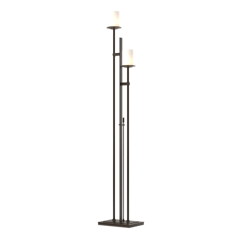 Rook 65.8" Floor Lamp, Opal, Oil Rubbed Bronze