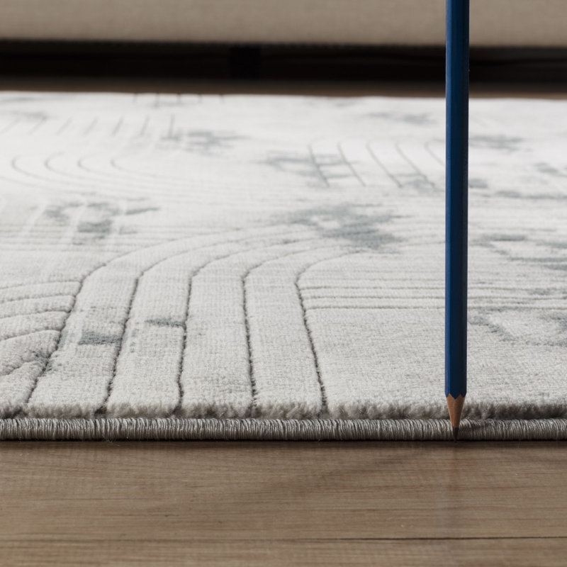 Gray Area Rug 5 Ft. 3 In. X 7 Ft. 3 In., Rectangle 5'3" x 7'3"