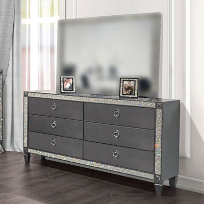 Titania Glam Dresser, Gray
