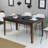 Modern Dining Table, Walnut & Anthracite, 57.1 x 29.5 x 34.6 inches | 100% Melamine Coated Particle Board with Melamine Coated Chipboard Legs | Elegant Design with 16.9 x 3.5 inch Storage Area | Perfect for Contemporary Dining Rooms-570160191