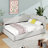 Upholstered Corner Daybed, Modern L-Shaped Daybed With Tufted Curve Backrest-455318858