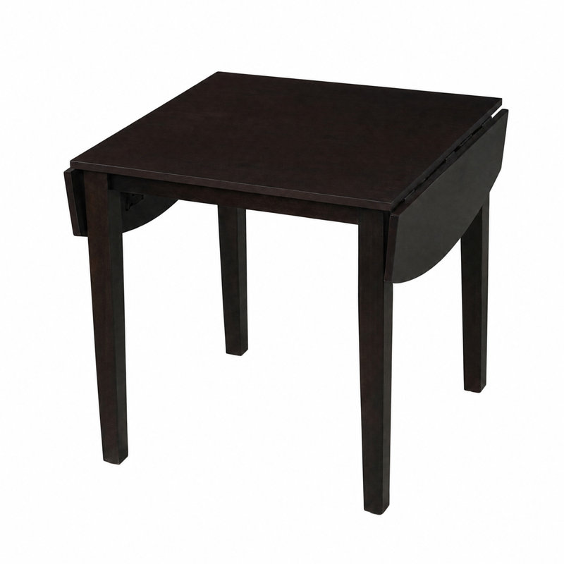 Extendable Dining Table for 2-4 People, Dark Brown