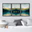 "Tranquil Mountain Reflection Nature Modern Decor Calm Relax Cosy For Bed" 3 - Pièces-100781385-100781386