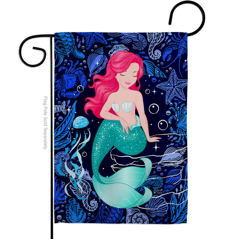 Drapeau de jardin en polyester 2 côtés 18,5 x 13