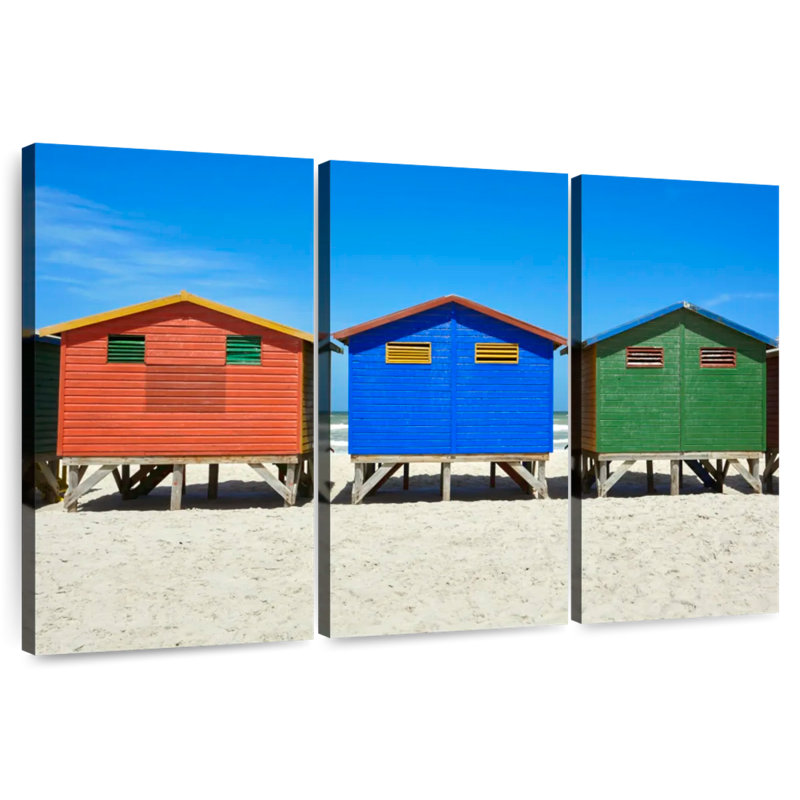 Mossel Bay Beach Huts, 48" H x 74" W