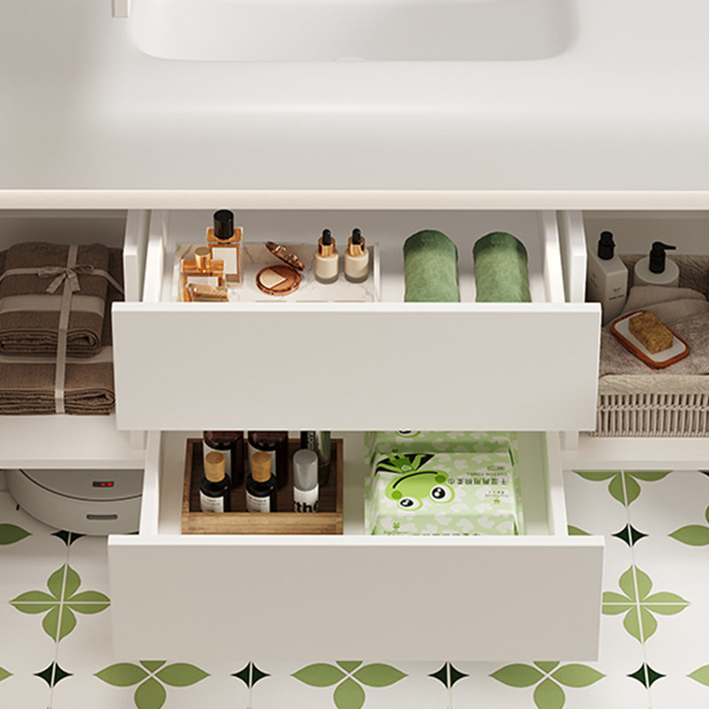 Modern light luxury simple bathroom cabinet