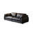 Black Genuine Leather Modular Sofa