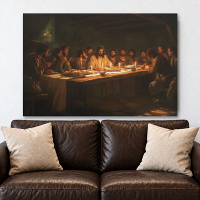 The Last Supper Reimagined Canvas Wall Art Print, Painting Reproduction