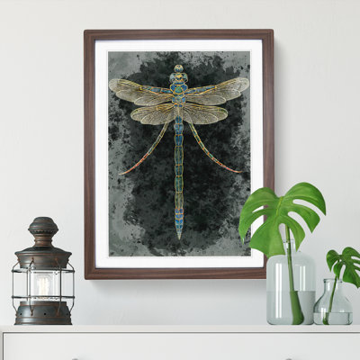 XV1022-5114X Dragonfly No.3 - Single Picture Frame Painting
