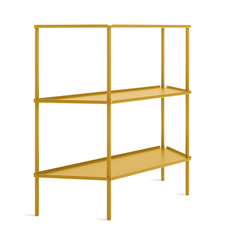 Not for Nothing 34" H x 38" W x 13 D" Shelving Unit, Mustard