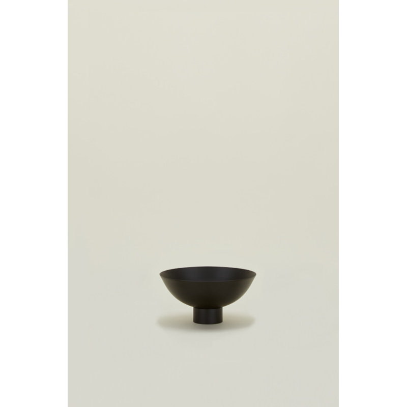  Bowl, Black, 4" H x 8" W