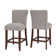 Lancaster Upholstered Counter Stool with Solid Wood Frame
