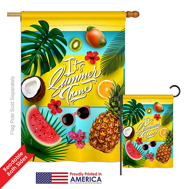 Tepper Double Sided 40'' H x 28'' W Polyester Flag Set