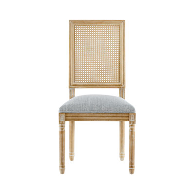 Élégantes chaises rembourrées en bois massif de style champêtre français pour la cuisine et la salle à manger