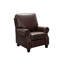 Fauteuil inclinable de club en cuir véritable de 35 po de large Analiyah-736051514