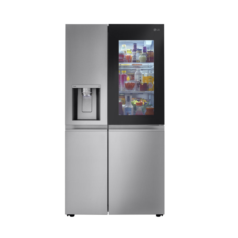 LG 27 cu. ft. Side by Side Smart Refrigerator w/ InstaView and Craft Ice, Stainless Steel