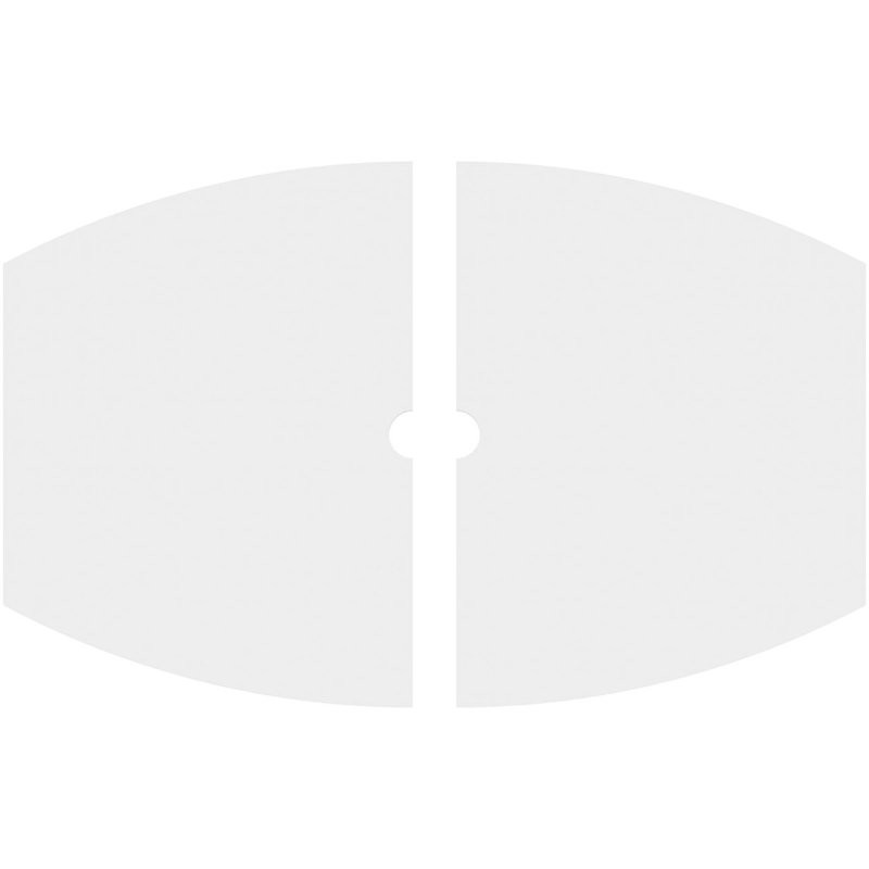 Médaillon de plafond contemporain en PVC de qualité architecturale Kailey, H 22,625 po x l 34 po x P 1 po