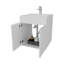 Meuble-lavabo de salle de bain avec deux portes-459729368