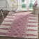 Tapis ivoire / fuchsia Annette