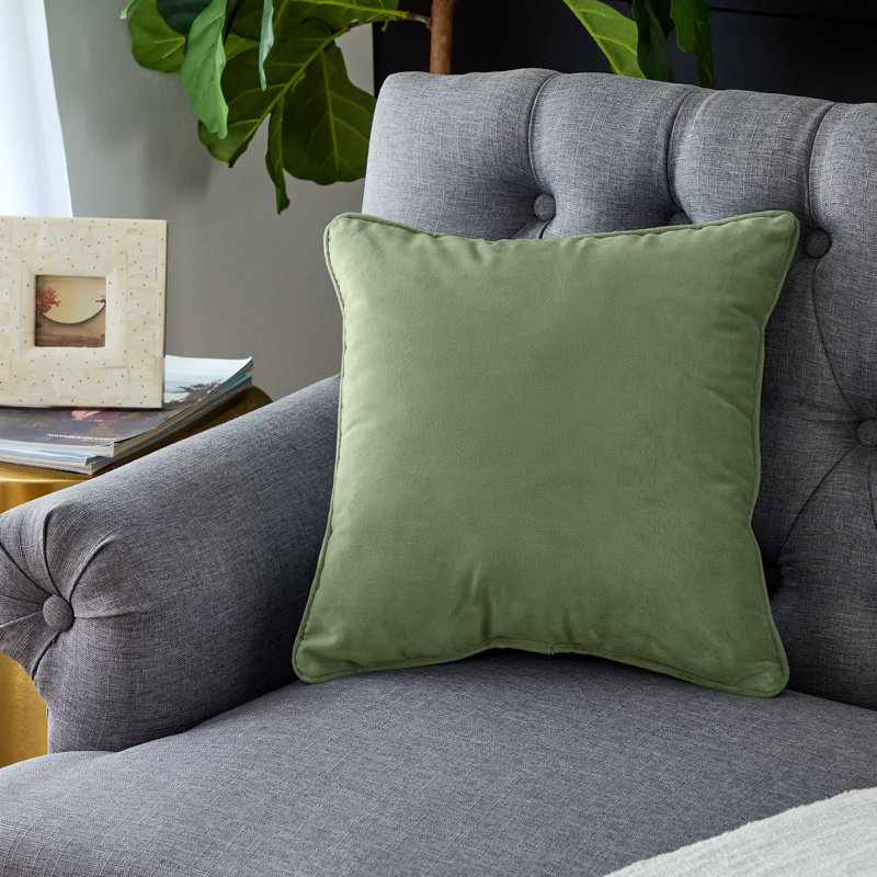 Coussin intérieur avec cordon Sorra Home, Vert, L 16 po x H 16 po x P 6 po