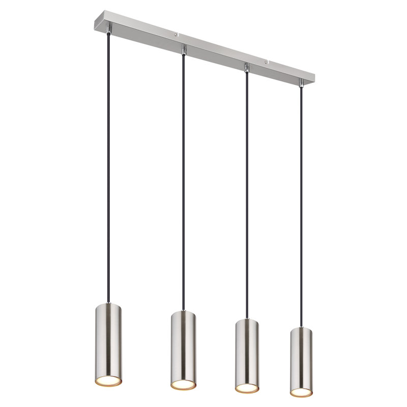 Auryanna 4 - Light Brushed Nickel Kitchen Island Pendant, No