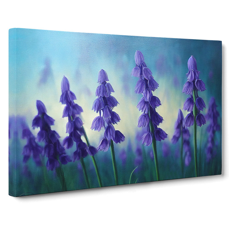 Bluebell Flower Painting Vol.1 - Wrapped Canvas, 35cm H x 50cm W x 3cm D