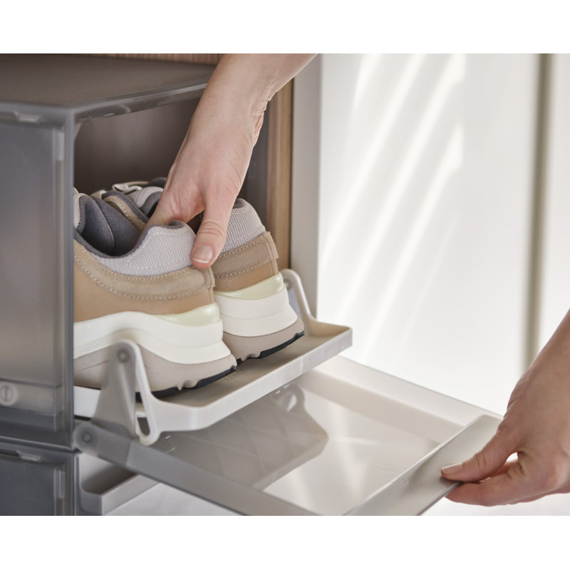 Joseph Joseph ShoeCase Premium Shoe Storage Box with Slide-out Shoe Tray, Set of 2