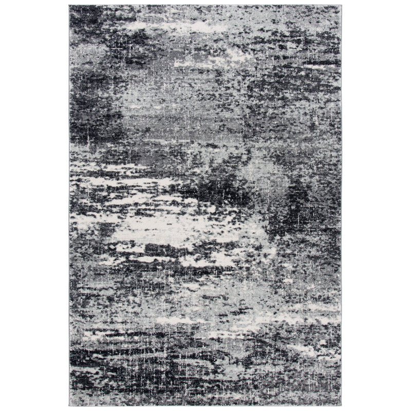 Acadian Performance Abstract Rug, Rectangle 6'7" x 9'