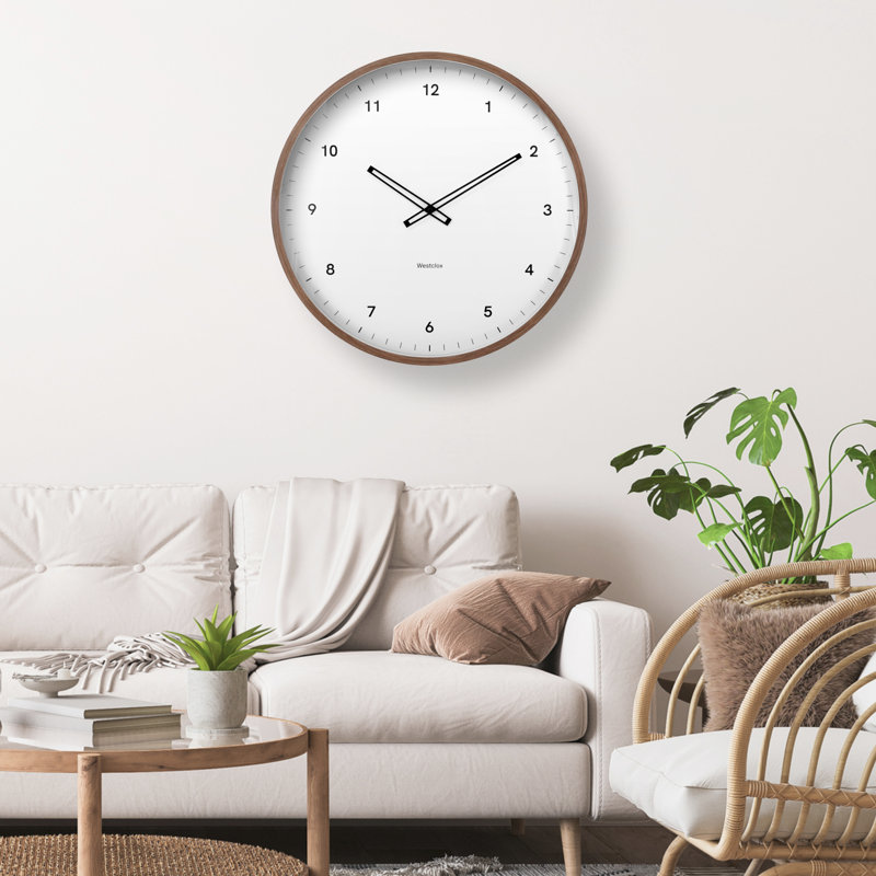 20" OAK FINISH WALL CLOCK