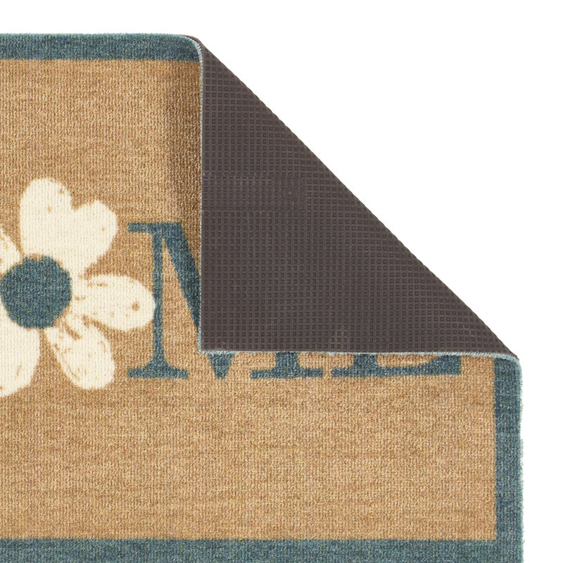 Non-Slip My Flower Home Indoor Doormat, 50cm W x 150cm L