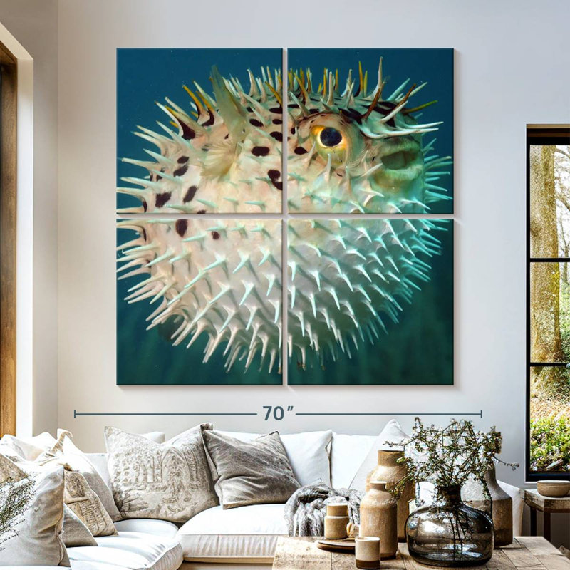 Brampt Puffer Fish, 57'' H x 57'' W
