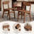  Daniel Minimalist Solid Wood Side Dining Chairs with Curved Back, Set of 4-1856459639-1846858465