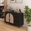 31 po Armoire H 2 portes naturelle avec 3 tiroirs-294987362