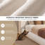 Cadre de lit King Cloud, cadre de lit plateforme moderne en chenille avec tête de lit incurvée à oreilles, coussins épais et moelleux, meuble de chambre bas, blanc, sommier non inclus-546296754-546296755