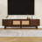 TV Stand with Rattan Sliding Doors, 2 Drawers and Cable Management