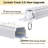 Graciella Curtain Track Ceiling/Wall Mounted, Silent Gliding Heavy-Duty Aluminum Curtain Rail System with 3 Rollers Hooks, for Bedroom Living Room Shower Room Divider,Garage,RV,3FT-12FT,White-1852670632-1852670631