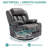 Aireana Upholstered Microfiber / Microsuede Reclining Heated Massage Chair-619053445