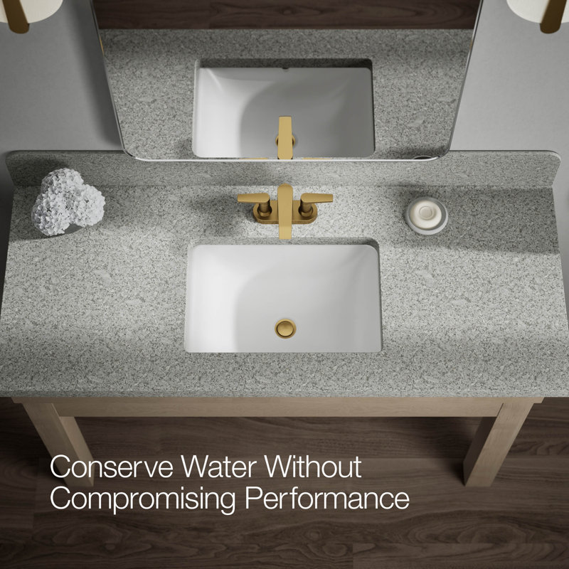 Hint Centerset Bathroom Sink Faucet 1.2 GPM, Brushed Brass
