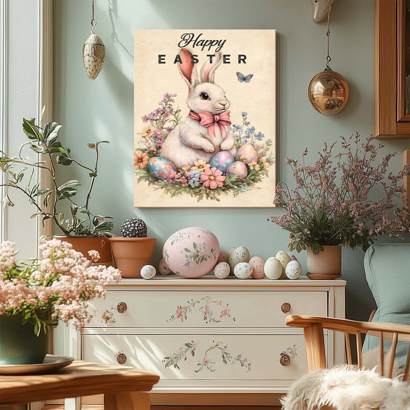 Art mural sur toile encadré P&L, H 20 po x l 16 po