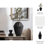 Modern Ceramic Jar with Removeable Lid for Home Decor – Versatile Faceted Design Accent Decor for Table Decor and Flower Vase Centerpiece-1001287119-1001287152