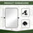 Orton Metal Wall Mirror with Adjustable Tilted Frame-2071946148-2071946149