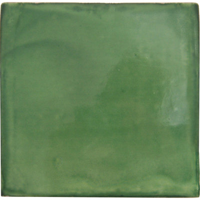 6" x 6" 4pcs TalaMex Green Talavera Mexican Tile