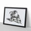 Cat with Kittens by Gottfried Mind - Picture Frame Drawing Print-55513654-55513655