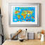 Carte du monde - impression encadrée-366616714-366616713