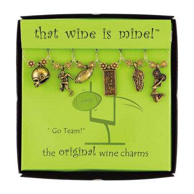 Corona Gold Wine Charm