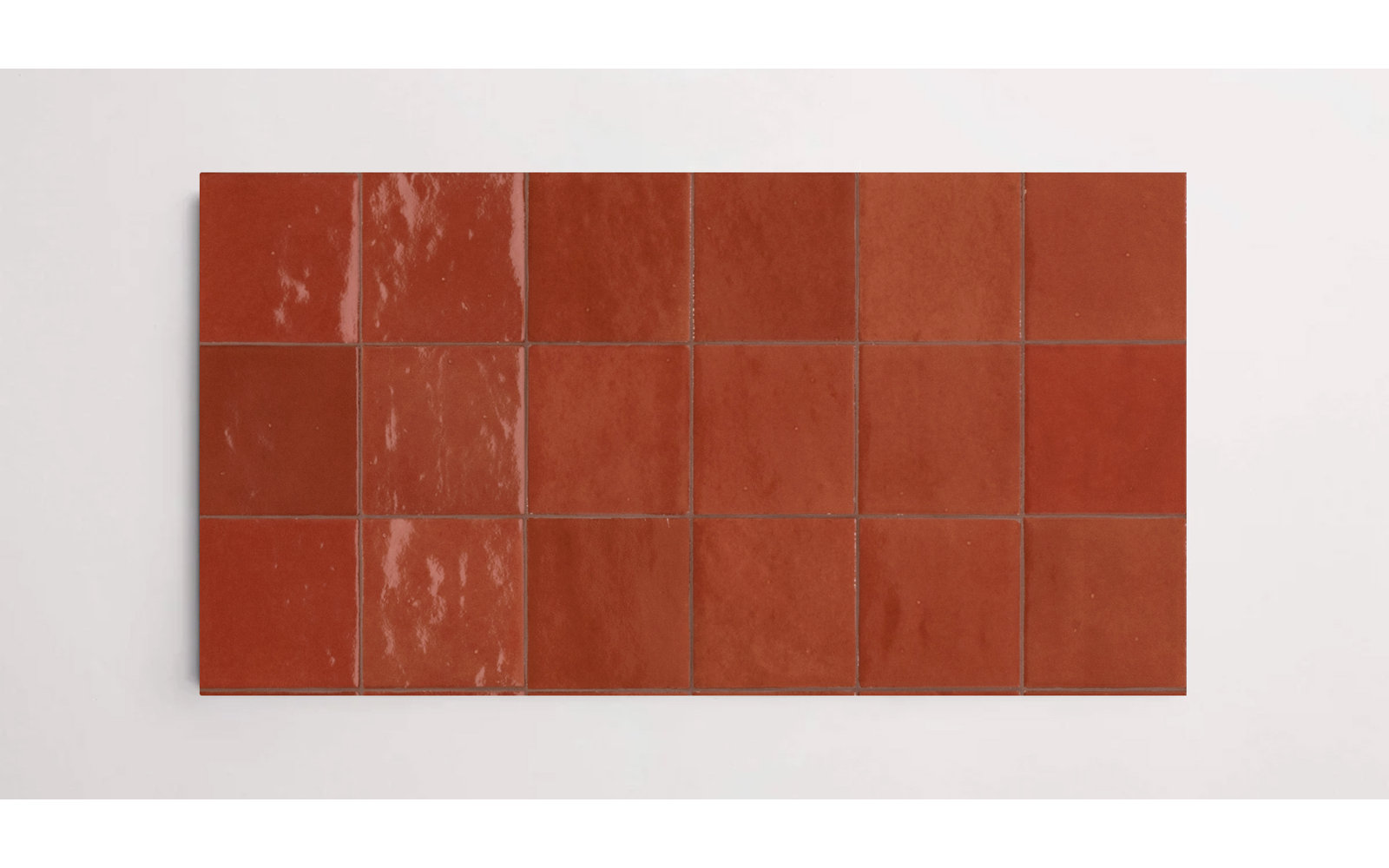 Greenwich 4" x 4" Glossy Tile, Bordeaux