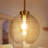 1-Light Modern Pendant Light With Ribbed Glass