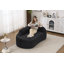 Chaise longue courbée avec coussin-177337317