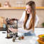 Freestanding Wood Spice Jar & Rack Set