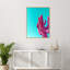 "Magenta Pink Saguaro" par Wrobel, reproduction d'art sur toile encadrée-514794304
